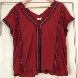 Madewell Tangier Embroided Top